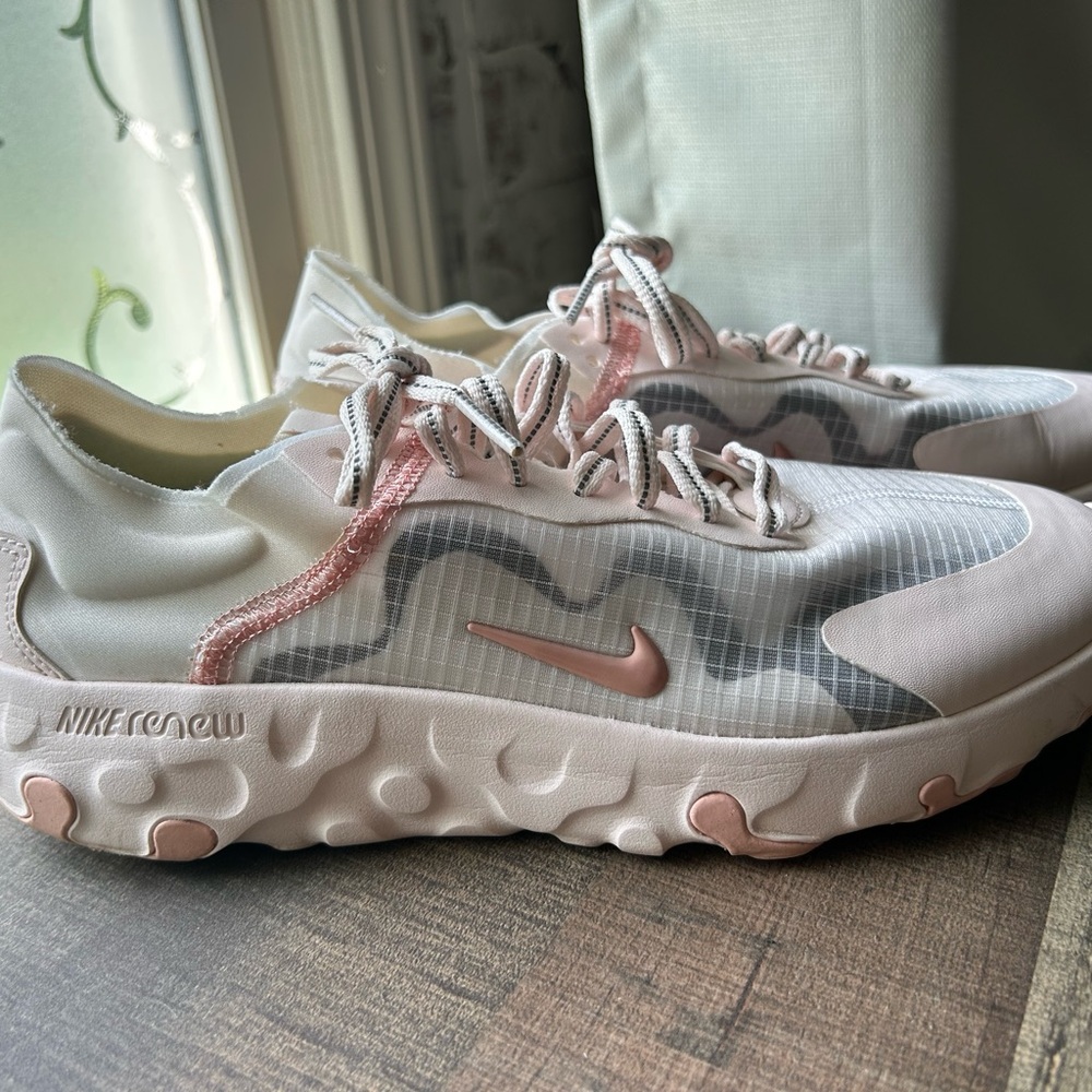 Nike Renew Pink and Gray Athletic Shoes with React Foam. Worn once.